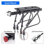 Deemount Heavy Duty Bicycle Luggage Carrier Rear Cargo Rack Stand 24-29'' Bike Trunk 100 KGS Load Fit 4.0 ‘’ Fat Bike Tire - Image 2