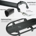 Deemount Heavy Duty Bicycle Luggage Carrier Rear Cargo Rack Stand 24-29'' Bike Trunk 100 KGS Load Fit 4.0 ‘’ Fat Bike Tire - Image 3