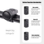 Electric Bell Horn 4 Modes Anti-theft Alarm - Image 7